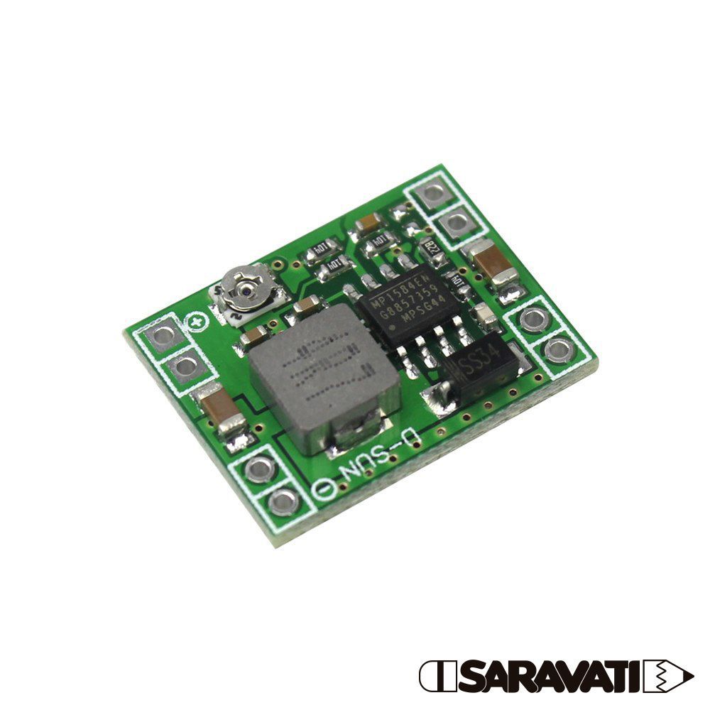 Guia de Montagem: Esteira Robótica Seletora (MDF) com Arduino e Servo Motor (com programação e diagrama) 73 Saravati modulo mini conversor de tensao dc dc mp1584en step down Saravati