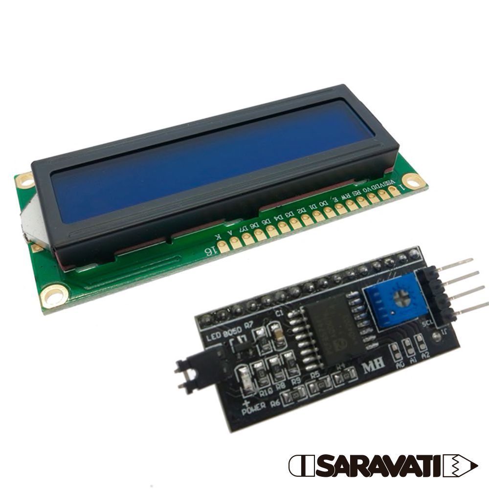 Guia de Montagem: Sensor de Temperatura DS18B20 com Display 16x2 I2C - Monitore a Temperatura com Precisão 16 Saravati Display LCD 16x2 Backlight Azul Modulo I2C Saravati