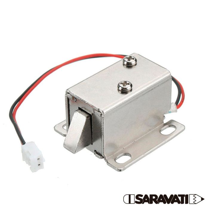 Guia de Montagem: Controle de Acesso Fechadura com RFID 31 Saravati Mini Fechadura Solenoide Trava Eletrica 6V Saravati